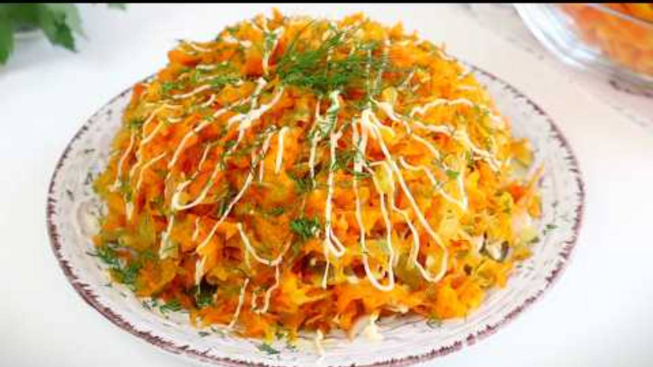 Салат "ЛЮБОВЬ МОРКОВЬ"❤️ Для Всех!! --- И Мужчин и Женщин! Плотная Закусочка из 4 ингредиентов смотреть онлайн