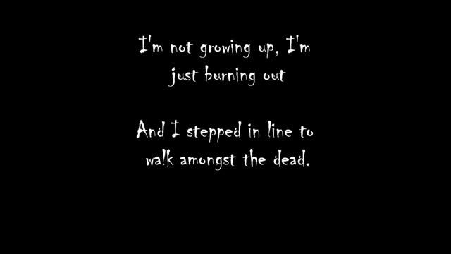 Green Day - Burn Out Lyrics смотреть онлайн