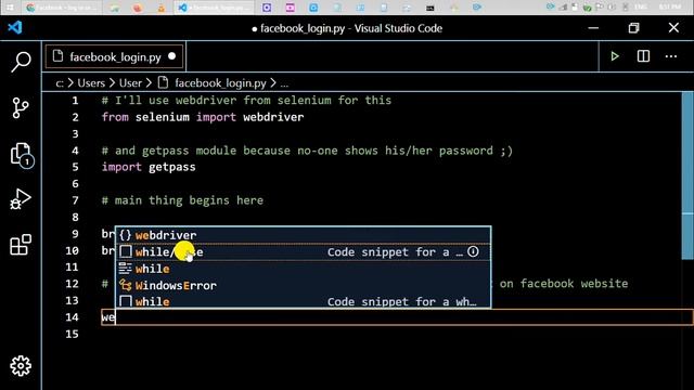 ? Facebook Automatic Login using Python 3 ? | Facebook Automation using Python 3 | Python Tutorial смотреть онлайн