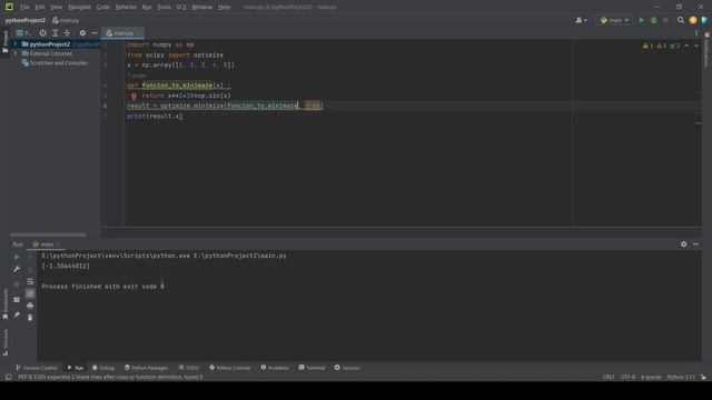 Решение задач оптимизации в Python смотреть онлайн