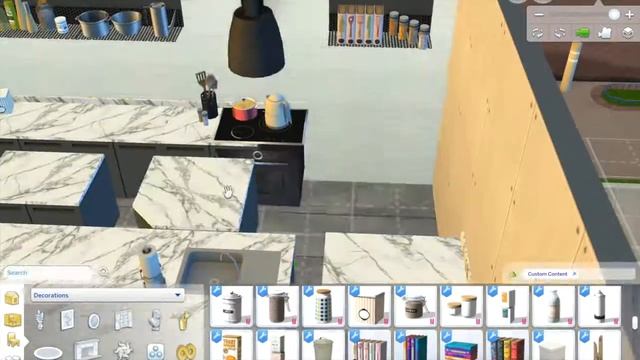 Sims 4- Modern Messy Kitchen Speed Build | With CC Links & Instructions смотреть онлайн
