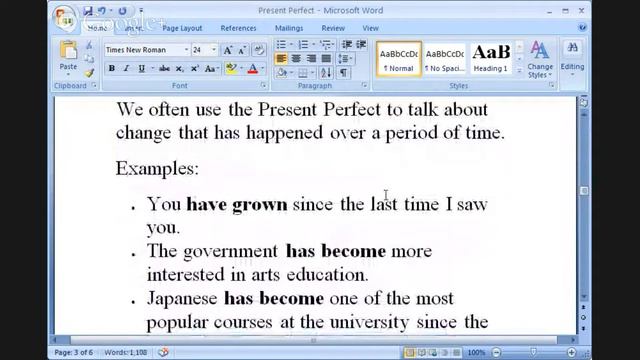 Present Perfect Tense смотреть онлайн