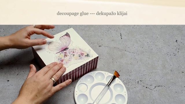 Decoupage tutorial - how to use metallic foil on a paper napkin #decoupage #papernapkin #tutorial смотреть онлайн