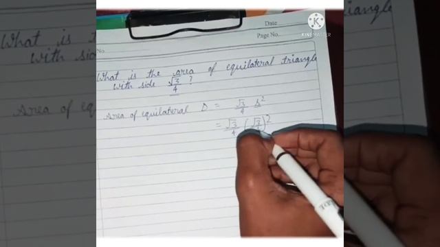 area of equilateral triangle with side √3/4 ?? important question explained by Madhuraj Singh thaku смотреть онлайн