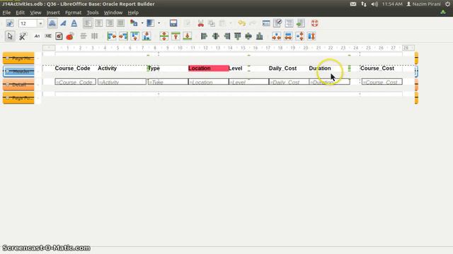 Libreoffice Base Report Formatting