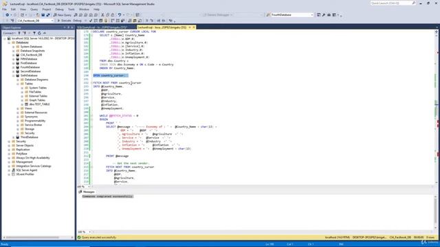 34 How to use CURSORS in SQL Server смотреть онлайн