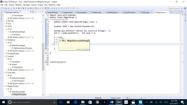 Learn Java with Me! 2. (Operator Tricks) Writing a Program смотреть онлайн