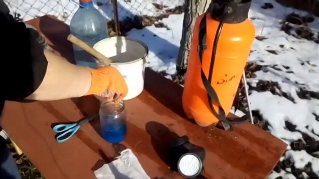 Опрыскивание деревьев. Медный купорос и карбамид. Важно!!!