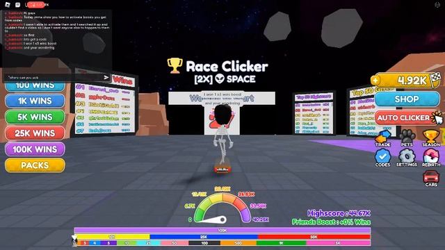 HOW TO ACTIVATE YOUR BOOSTS YOU GET FROM CODES! | Roblox | Race Clicker смотреть онлайн