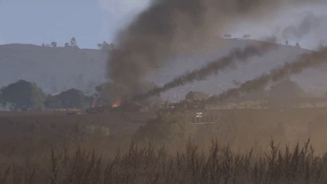 10 minutes ago! Anger. US M1A2 Abrams Tank Bombards Row of Russian Armored Tanks! at the border смотреть онлайн