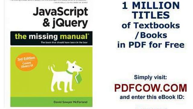 JavaScript & jQuery The Missing Manual Missing Manuals смотреть онлайн