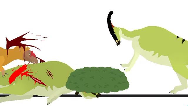 Allosaurus Vs Parasaurolophus (Stick Nodes Dinosaur Battles) #5 смотреть онлайн