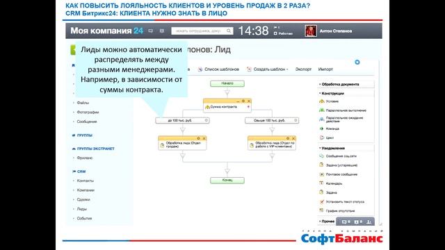 CRM Bitrix24 как повысить уровень продаж в 2 раза смотреть онлайн