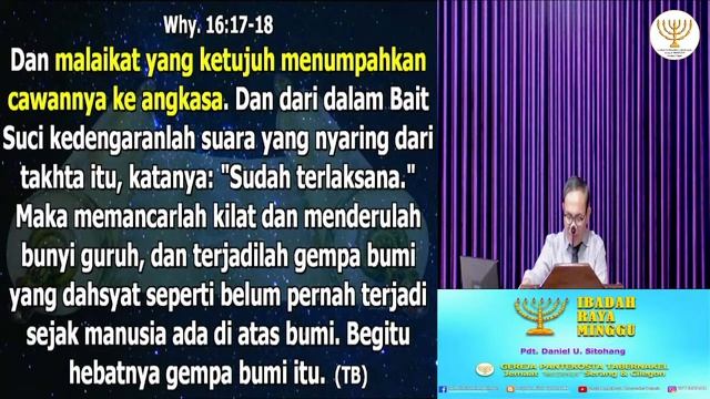 IBADAH RAYA MINGGU, 23 OKTOBER 2022 - Pdt. Daniel U. Sitohang смотреть онлайн