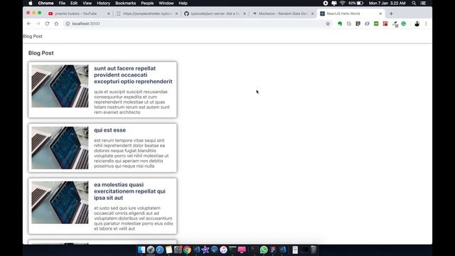 Interaksi dengan Back-End, Pemanggilan API (FAKE API) Part 3 - #9-3 ReactJS Tutorial [Indonesia] смотреть онлайн