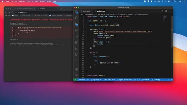 React api fetch смотреть онлайн