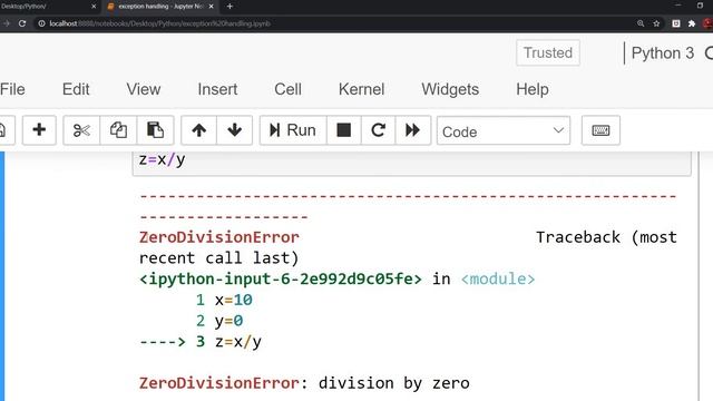 #54 Python Exception Handling смотреть онлайн