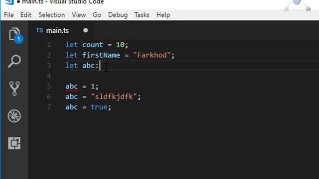 Angular asoslari. 2-Bo'lim. 4-Dars. TypeScriptda o'zgaruvchilarni turlari. смотреть онлайн