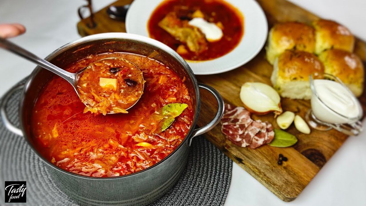 КРАСНЫЙ БОРЩ! Пожалуй Самый Идеальный Рецепт! смотреть онлайн