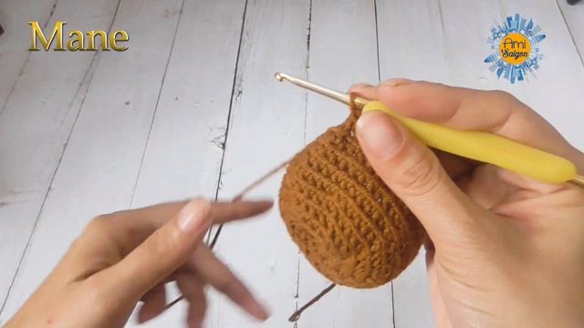 #036 | Amigurumi Lion Crochet Pattern (2/3) | How To Crochet Animal Amigurumi | @Ami Saigon