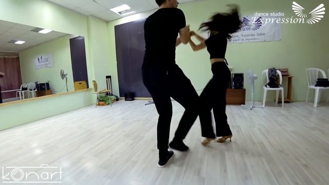 Bachata от Андрея и Екатерины в Expression Dance Studio смотреть онлайн