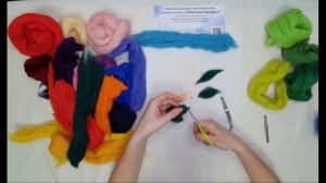 Видео-урок техника Шерстяная акварель - Рисуем картины шерстью / Шерстяная живопись / Wool Painting