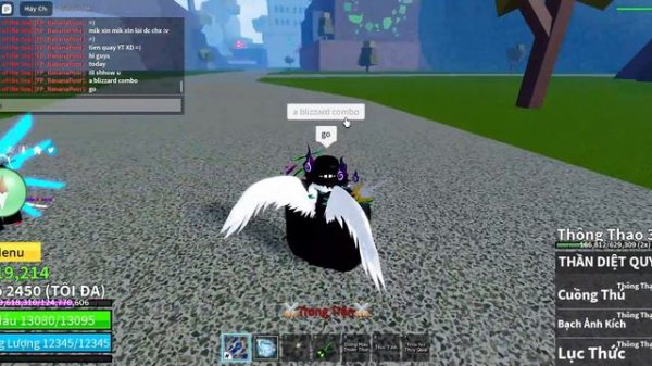 Blizzard combo with GOD HUMAN AND SPIKEY TRIDENT