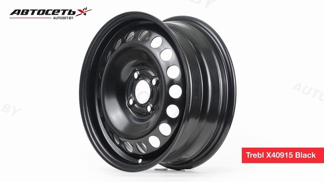 Trebl X40915 Black: 3D-обзор штампованного диска ● Автосеть ● смотреть онлайн
