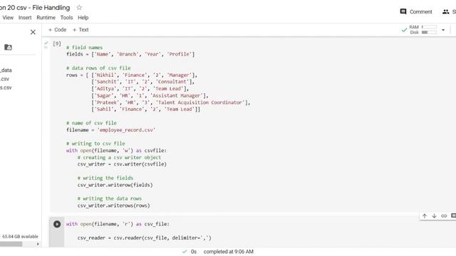 Python File Handling - CSV (Python for intermediate) смотреть онлайн