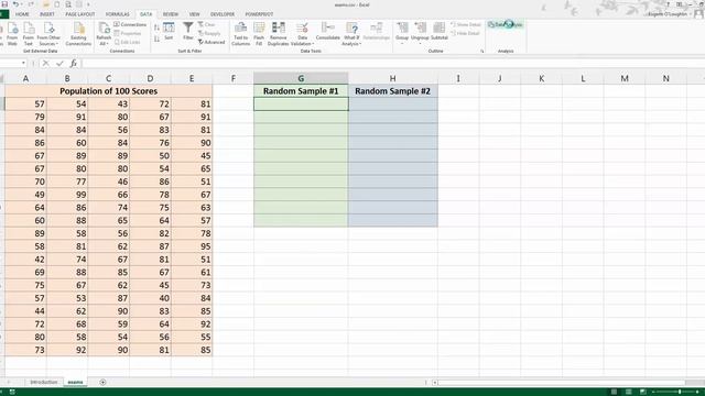 How To... Create a Random Data Sample in Excel 2013 смотреть онлайн