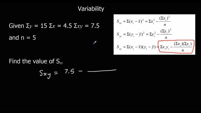 Variability: Sxx Syy and Sxy смотреть онлайн