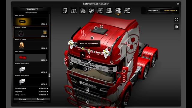 Euro Truck Simulator 2 Scania Streamline Tuning Mod смотреть онлайн