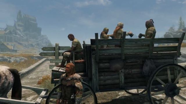 Skyrim SE/AE Animated Carriage - Drunk on Cart смотреть онлайн