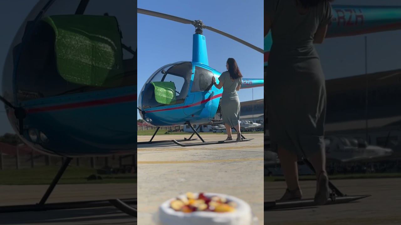 Прилетел волшебник в голубом вертолете и на день рожденья подарил мне полет. #юар #авиация #вертолет