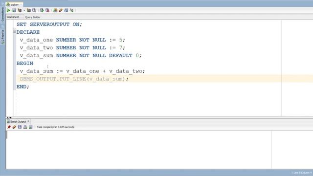 PL/SQL Tutorial - Variable смотреть онлайн