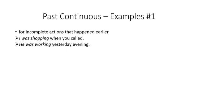 Das Past Continuous englische Zeitformen смотреть онлайн