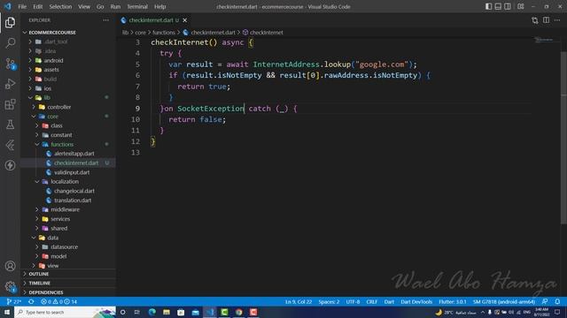 34 - check internet ( Flutter & PHP & MYSQL Ecommerce Arabic) смотреть онлайн