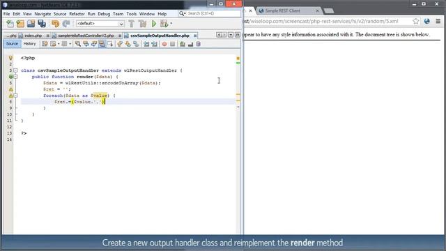 WiseLoop PHP REST Services - Custom Output Handlers смотреть онлайн