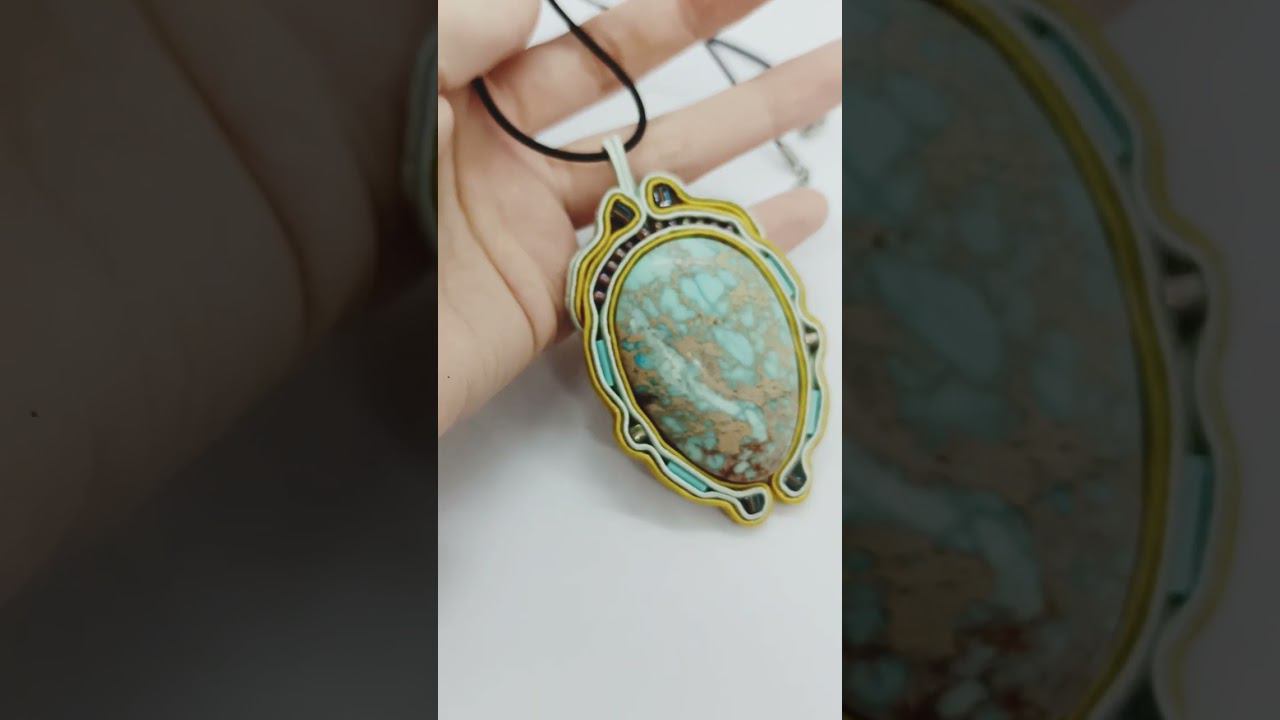 Сутажный кулон с яшмой смотреть онлайн