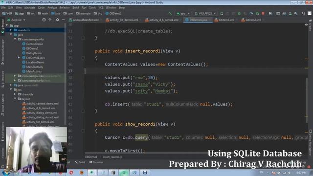 Android Practical 17 Using SQLite Database Part 1 Simple CRUD смотреть онлайн