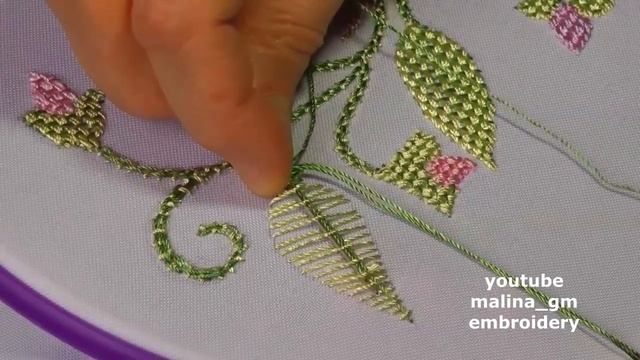 Шов штопка или "корзинка" для вышивки орнамента смотреть онлайн