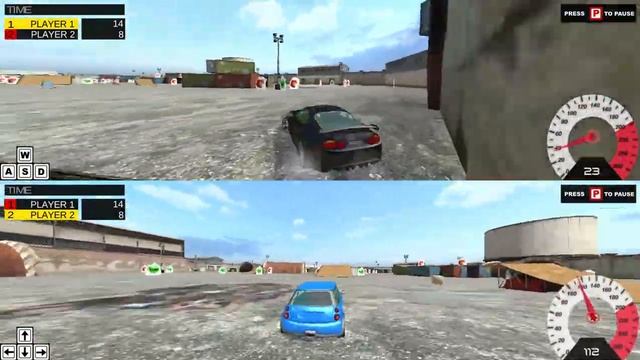 Игра Гонки на Двоих 3Д смотреть онлайн