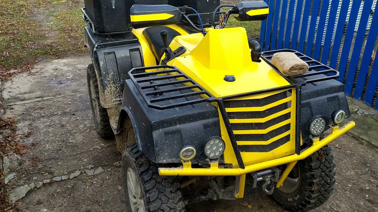 Подножки для пассажира на самодельный квадроцикл. смотреть онлайн