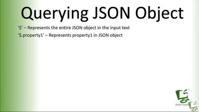 Query JSON Object SQL SERVER 2016 смотреть онлайн