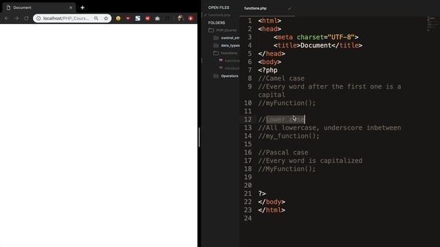 Creating Our First Function | PHP for beginners | Learn PHP | PHP Programming | Learn PHP in 2020 смотреть онлайн