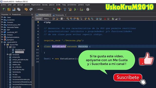 Herencia en PHP | POO con PHP | Curso PHP y MySQL # 33 смотреть онлайн
