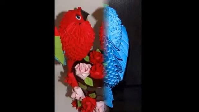 попугай-оригами из бумаги смотреть онлайн