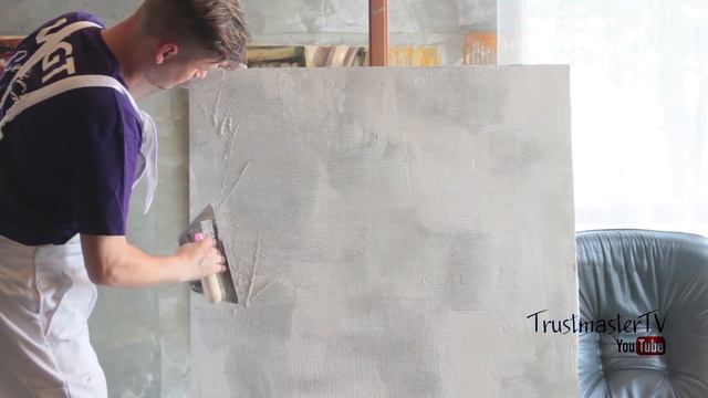 имитация бетона своими руками. интерьер в стиле лофт смотреть онлайн