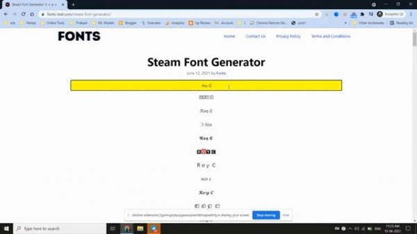 Steam Font Generator | Steam Fonts Text Generator