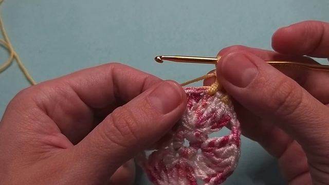 Квадратный мотив крючком. Крючок для начинающих. смотреть онлайн
